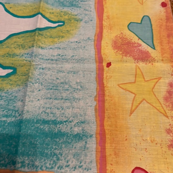 Vintage Cotton Fabric Angel 35” x 45” Cheater Quilt by Jan Leslie Celestial - Picture 6 of 10